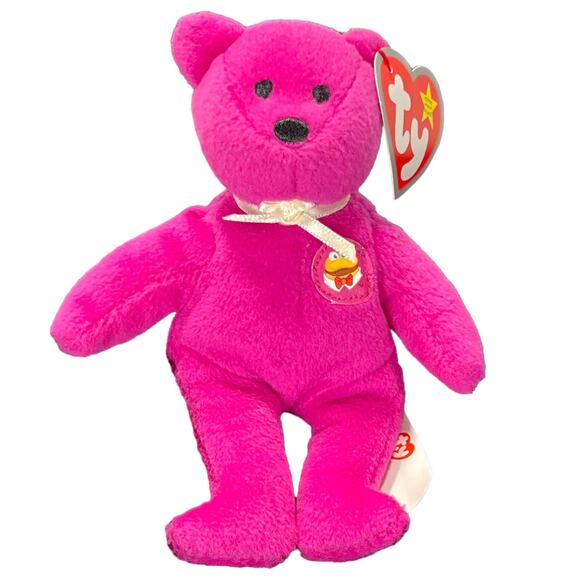 TY Vintage Beanie Babies Burger the Bear McDonald's Teenie Beanie Babies 2004 - Picture 1 of 15